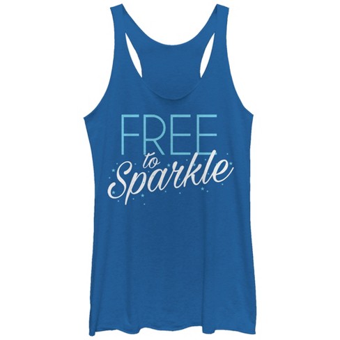 Women's Chin Up 4th Of July Free To Sparkle Racerback Tank Top : Target