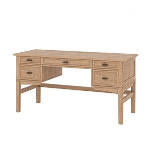 Zurina Modern 56 Rectangular Desk with Solid Wood Legs|HULALA HOME - 1 of 4