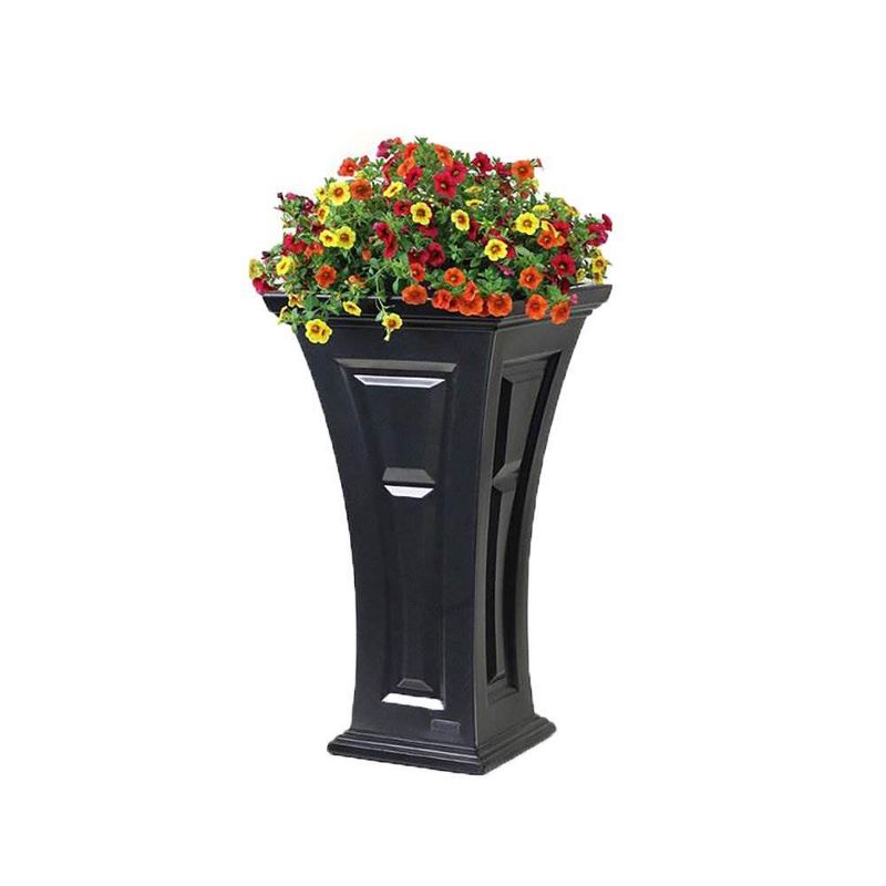 YIMBY Heritage Self Watering Tall Outdoor Garden Patio Planter Pot, (4 Pack), 5 of 7