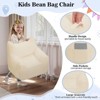 Hommpa Kids Cat Ears Soft Corduroy Fabric Bean Bag Chair with Memory Foam, Cozy Toddler Lounge Seat - 2 of 4