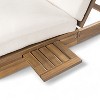 PAGED Double Chaise Lounge Outdoor Patio Chaise Lounge with 5-Position Adjustable Backrest Folding Side Trays for Pool, Garden, Yard - 4 of 4