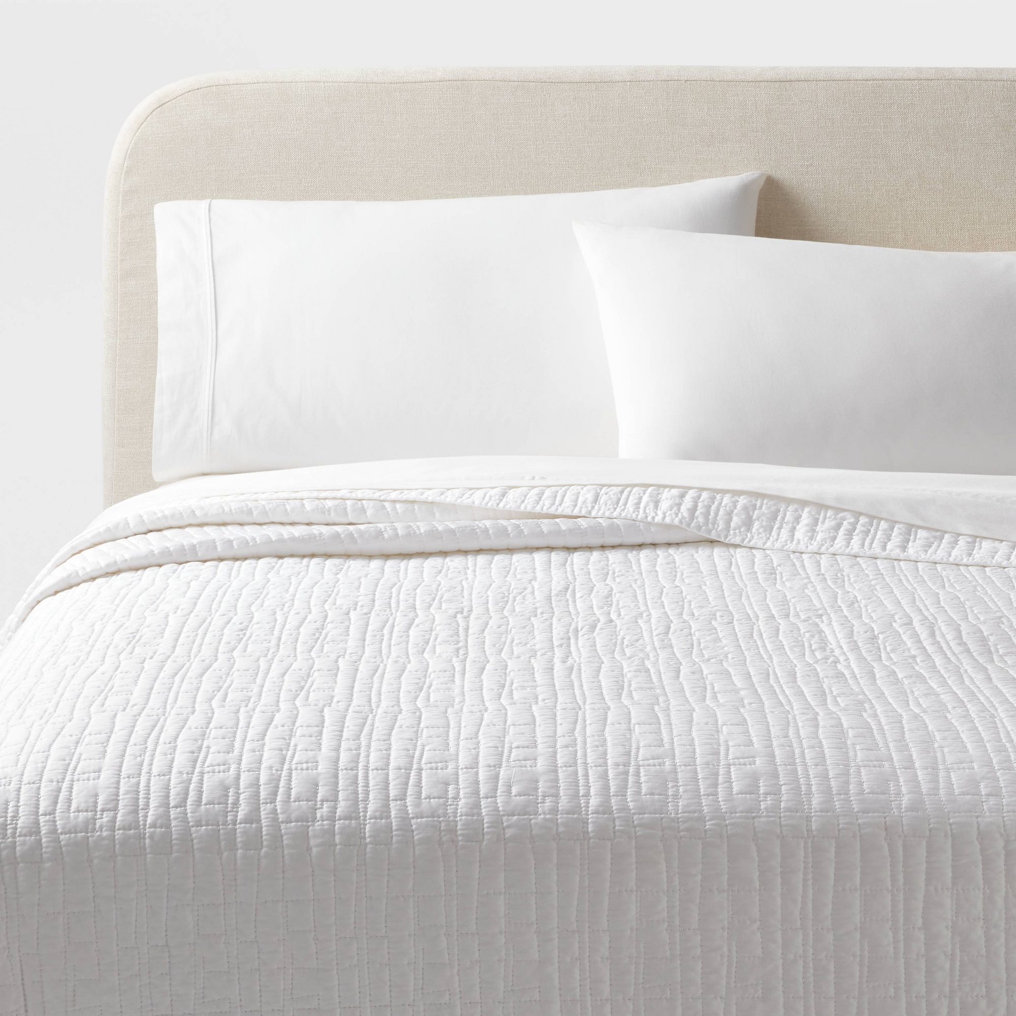 King TENCEL® Quilt White - Threshold™