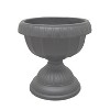 Ornate Cast Aluminum 35" Bird Bath with Planter - Gray - Oakland Living - 4 of 4