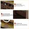 8 Drawer Dresser with LED Lights & Charging Station - Modern Wooden Storage Organizer for Bedroom, Entryway & Living Room - 3 of 4