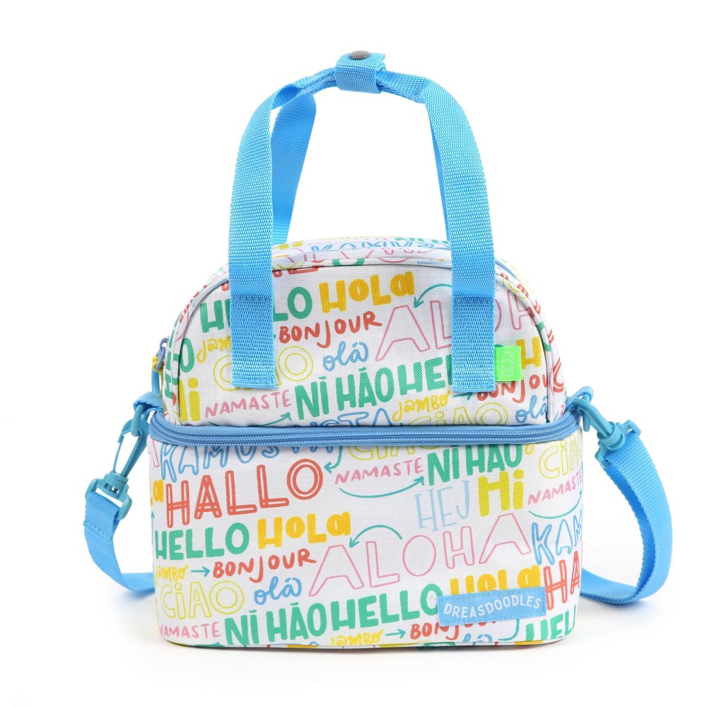 Photos - Food Container DREASDOODLES by Andrea Campos Lola Dual Compartment Lunch Bag - Hello Frie