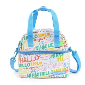 DREASDOODLES by Andrea Campos Lola Dual Compartment Lunch Bag - Hello Friends