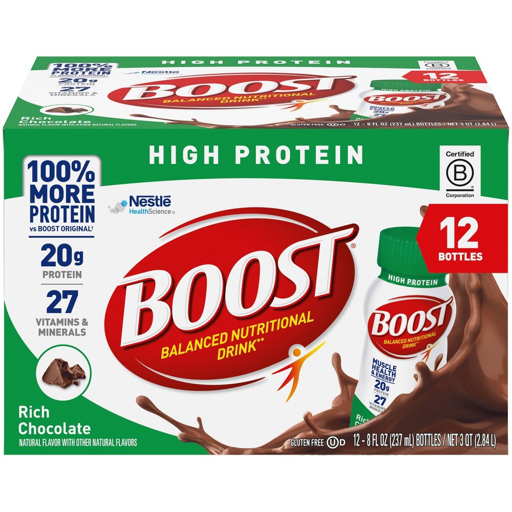 UPC 041679021934 product image for Boost High Protein Nutritional Shake - Chocolate - 12pk | upcitemdb.com