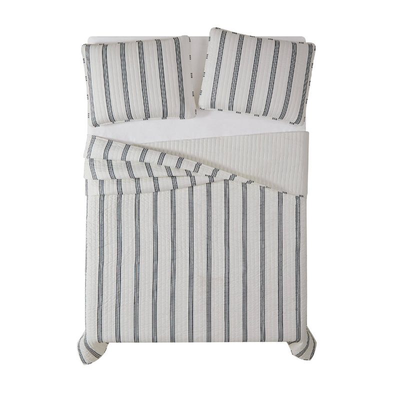 Truly Soft Everyday Millenial Stripe Quilt Set, 5 of 8