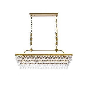 Elegant Lighting Nordic 6 - Light Pendant in  Brass - 1 of 4