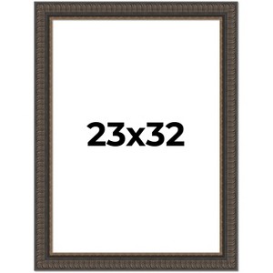 PosterPalooza | Photo Size Museum Brown Picture Frame - UV Acrylic, Foam Board Backing, Hanging Hardware - 1 of 4