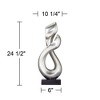 Studio 55D Open Infinity 24 1/2" High Silver Finish Modern Sculpture - 4 of 4