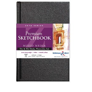 Stillman & Birn Zeta Series - Hardbound Sketchbook - Portrait 5 x 8 - 270gsm White Paper - 1 of 2