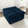 DOMETOUR Lazy Floor Sofa,Modern armless and backless sofa chair,Comfy Accent Bean Bag Couch,suitable for living room bedroom office-Blue - 2 of 4