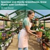Greenhouse for Outdoors,Large Aluminum Greenhouses with Roof Vent and Quick Setup Structure,Greenhouse Heavy Duty with PC Panels, Walk-in Green Houses - 3 of 4