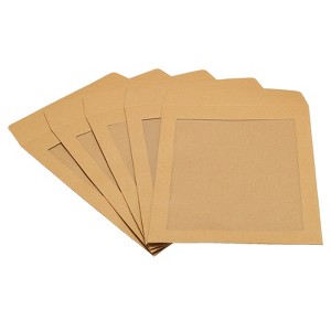 Unique Bargains Mailing Statement Photos Catalogs Full Face Window Clear Single Sided Envelopes - 1 of 4