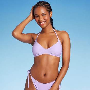 Be Shine Lurex V-Neck Bralette & Spliced Overlap Bikini Set - S / M - Yahoo  Shopping