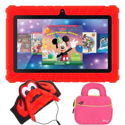 Contixo V8 Kids Tablet with IPS Screen 32GB with 50 Disney eBooks,and Android 11 (2025). Includes Headphones & Tablet Bag