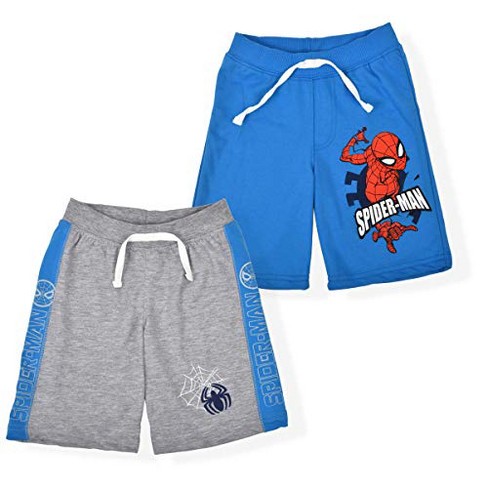 Marvel Boy's 2-pack Spider-man Drawstring Sports Shorts Assortment