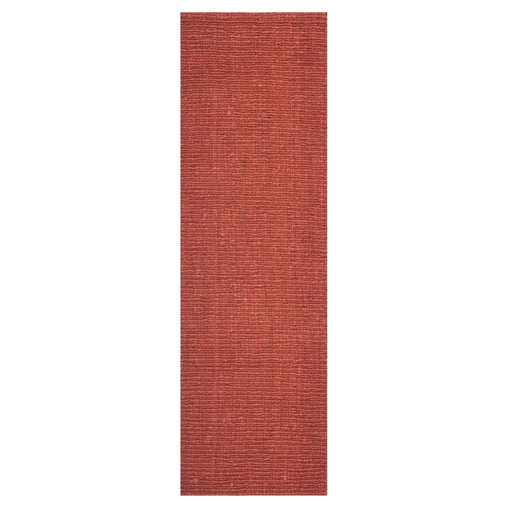 Serena Natural Fiber Runner - Rust (2' 6inx8') - Safavieh