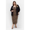 Women's Plus Size Kyra Print Dress - leopard print | CITY CHIC - 3 of 4