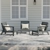WestinTrends Avalon Outdoor Patio 3-Piece HDPE Deep Seating Sectional Sofa - 2 of 4