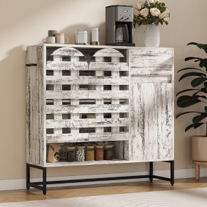 Bella Depot 44.3" Farmhouse Sideboard Cabinet with Storage,Coffee Bar Console Table - 1 of 4