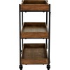 Riley 3-Tier Bar Cart - Adore Décor - 3 of 4