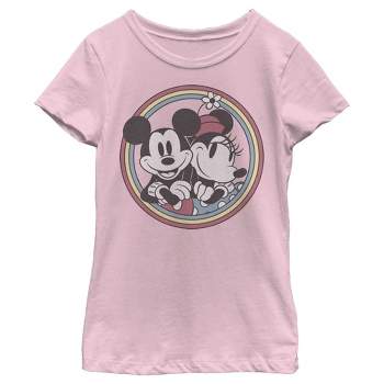 Girl's Disney Retro Mickey and Minnie T-Shirt