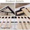 Nasitip Floating Bed Frame with LED Lights, Upholstered Platform Full Bed Frame, No Box Spring Needed - 4 of 4