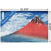 Trends International Fine Wind, Clear Morning by Katsushika Hokusai Unframed Wall Poster Prints - 3 of 4