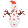 VidaXL Christmas Inflatable Snowman with LEDs 248" - 4 of 4