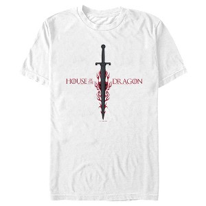 Men's Game of Thrones: House of the Dragon Flaming Sword Logo T-Shirt - 1 of 4
