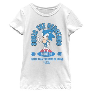 Girls Sonic the Hedgehog Faster Than the Speed of Sound T Shirt - 1 of 4