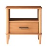 NicBex Modern Fluted-Drawer Nightstand,Bedside Tables with Open Cubby for Bedroom,Living Room - 4 of 4