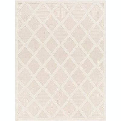Mark & Day Calloway 6'7"x9' Rectangle Woven Indoor & Outdoor Area Rugs Beige: Geometric, Stain-Resistant, Modern Scandinavian