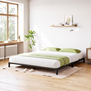 Metal Bed Frame, Platform Bed Frame with Storage Space Under Bed, Heavy Duty Steel Slat Support, Easy Assembly, No Box Spring Needed, Noise Free - 1 of 4