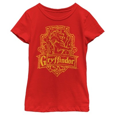 Girl's Harry Potter Gryffindor Quidditch Gold Team Seeker T-shirt : Target