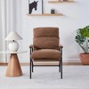 Modern Accent Chair, Reclining Chair with Adjustable Backrest, Corduroy Chair with Metal Frame Bedroom - 2 of 4