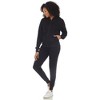 Women's Two Piece Fleece Tracksuit Set - White Mark - 2 of 4