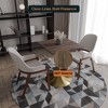 LeisureMod Verve 24" Sqaure Dining Table - Modern MDF Top with Brushed Gold Pedestal Base Accent Cafe Table for Kitchen, Home, and Cafes - 3 of 4