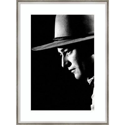 20" x 27" John Wayne by Hollywood Photo Archive Framed Wall Art Print - Amanti Art