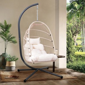 YOOCOZZ  Patio Egg Hanging Chair with Stand - 1 of 4