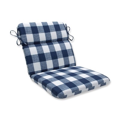 Anderson Zaffre Rounded Corners Outdoor Chair Cushion Blue - Pillow Perfect