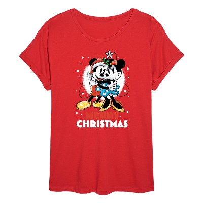 Women's - Disney - Merry Christmas Oversized Graphic T-Shirt