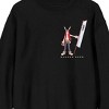 Summer Wars King Kazuma With Banner Crew Neck Long Sleeve Black Adult Sweatshirt - image 2 of 4