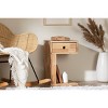 Kodali 1 Drawer C Nightstand Natural Wood - South Shore: Compact Bedside Table, Laminated Finish - 3 of 4