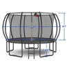 NAYSAYE Trampoline 12FT with Ladder Pumpkin Design for Outdoor Use with Safety Enclosure Net, Black and Red, 144.00"*102.00"*136.90" - 2 of 4