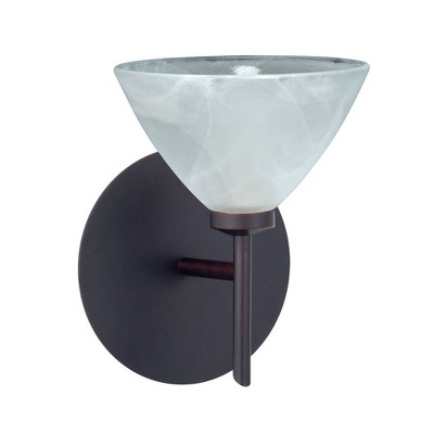 Besa Lighting Domi 1 - Light Wall Light in  Bronze