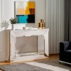 Hommoo Modern Mirrored Console Table Silver - 3 of 4