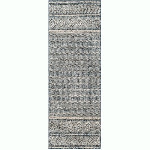 Mark & Day Eastborough 2'7"x7'3" Runner Woven Indoor and Outdoor Area Rugs Charcoal - 1 of 4